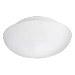 Image of Wall Flush Ceiling Light Colour White Shade White Glass Opal Matt Bulb E27 2x60W