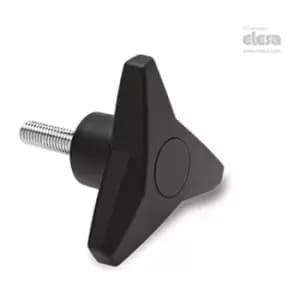 Image of ELESA Three-arm knob-VB.839/80 p-M10x30-C5 Blue