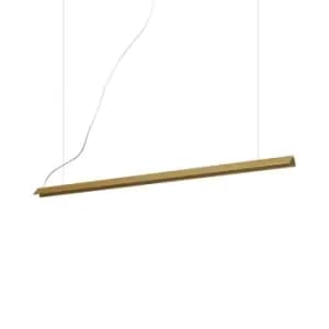 Image of V-Line Integrated LED Pendant Ceiling Light Brass 3000K