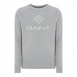 Image of Gant Gant New Logo Sweater - Grey 093