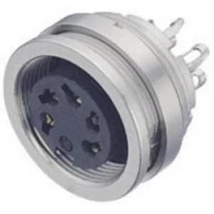 Image of Binder 09 0124 00 06 09 0124 00 06 Micro Circular Connector Nominal current details 6 A Number of pins 6 DIN