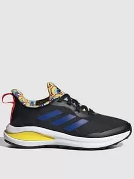 Image of adidas Kids Fortarun, Black/Blue, Size 1