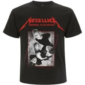 Image of Metallica - Hardwired Band Concrete Unisex Medium T-Shirt - Black