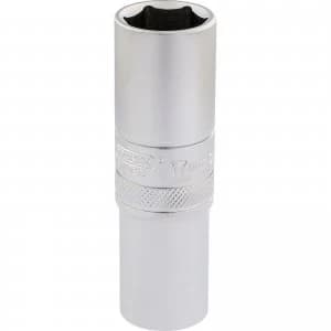 Image of Draper 1/2" Drive Satin Finish Deep Hexagon Socket Metric 1/2" 17mm