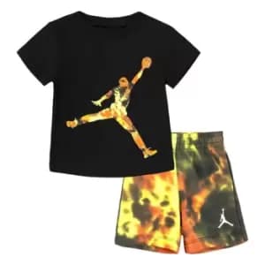 Image of Air Jordan Short Set Bb99 - Orange