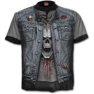 Image of Thrash MetalAllover Mens Large T-Shirt - Black