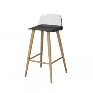 Image of Chelsea Set of 2 Black Bar Stools