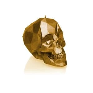 Image of Gold Small Low Poly Skull