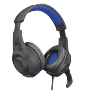 Image of Trust GXT 307B Ravu Gaming Headset for PS4 Wired Head-band Black Blue