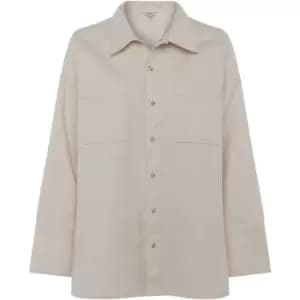 Image of French Connection Roksana Denim Shacket - Cream