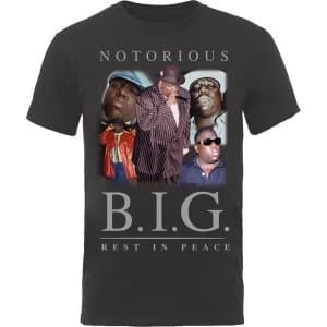 Image of Biggie Smalls - Collage Mens Large T-Shirt - Black