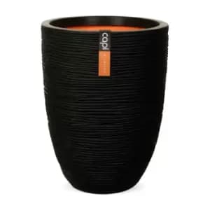 Image of Capi Europe Vase elegant low Rib NL 46x58 black