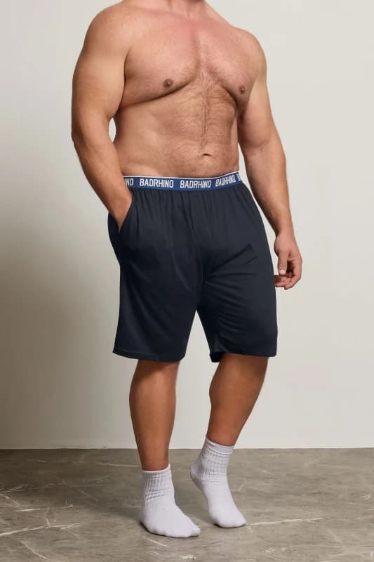Image of BadRhino BadRhino Men Mens Lounge Shorts in Blue Size: X-Large Blue XL Male 5063110192220