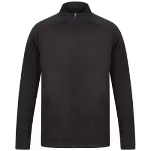 Image of Finden & Hales Mens Knitted Tracksuit Top (3XL) (Black)