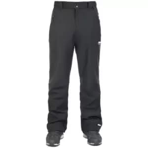 Image of Trespass Mens Hemic Water Resistant Softshell Trousers (L) (Black)