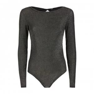 Image of Guess Space Lurex Bodysuit - Black JBLK