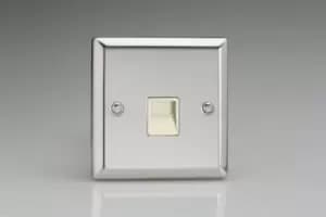 Image of Varilight Master Telephone Socket - Mirror Chrome - XCTMW