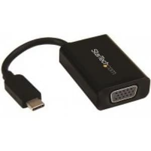 Image of StarTech USB C to VGA Video Adapter with USB Power Delivery 2048x1280