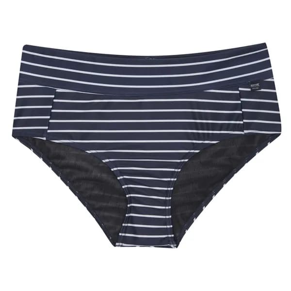Image of Regatta Womens Paloma Swim Briefs Bottoms 10 - Waist 27' (68cm) Navy/WhitStr RWM031-5XI-10