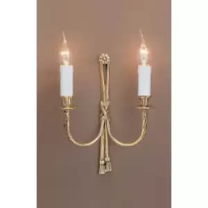 Image of Impex Richmond Polished Brass Candle Wall Lamp