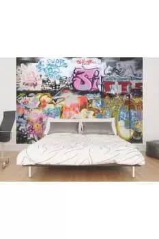 Image of Urban Graffiti Wall Mural