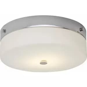 Image of 1 Bulb Flush Light Low Ceiling Polished Chrome LED GX53 9W Bulb