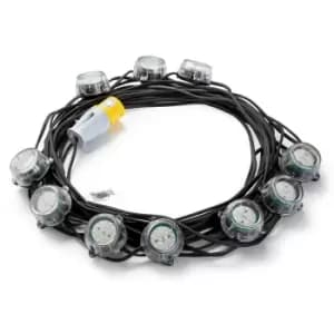 Image of Defender E89354 22m Heavy Duty LED Encapsulated Festoon String Lights 50W 110V