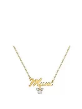 Image of Disney Gold Plated Sterling Silver `Mum' Necklace