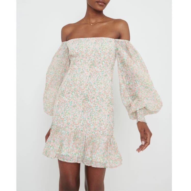 Image of Pretty Lavish Womens Libby Mini Dress Floral female 6 (2XS)