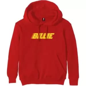 Image of Billie Eilish - Racer Logo Unisex XX-Large Pullover Hoodie - Red