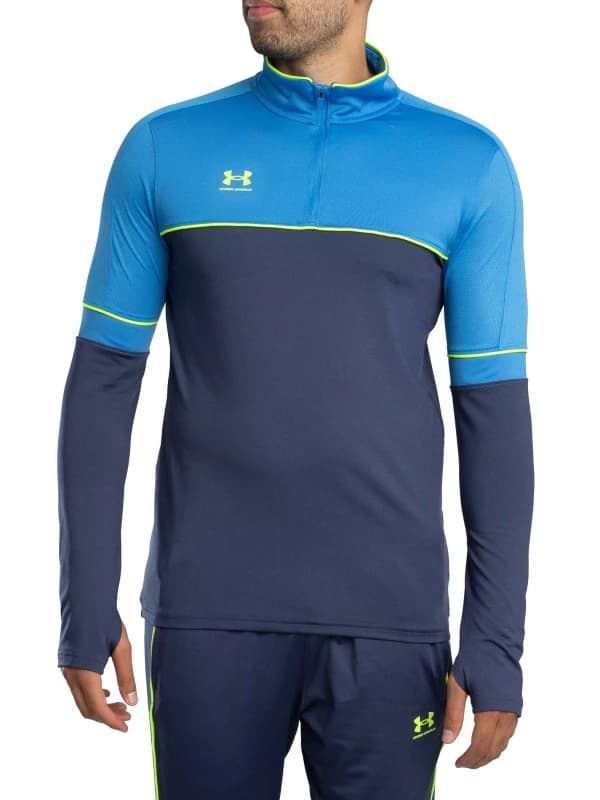 Image of Under Armour Challenger Training 1/4 Zip Jacket Blue/Green XXL