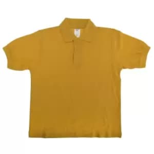 Image of B&C Kids/Childrens Unisex Safran Polo Shirt (Pack of 2) (12-14) (Gold)