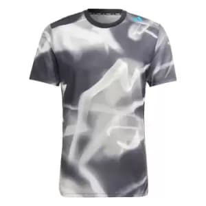 Image of adidas Designed 4 Training HEAT.RDY Allover Print HIIT Tr - Grey Three / Grey One