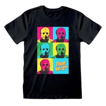 Image of Friday The 13th - Jason Pop Art Unisex Large T-Shirt - Black