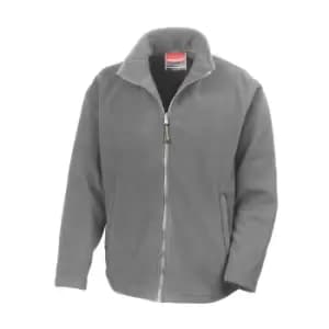 Image of Result Mens High Grade Microfleece Horizon Showerproof Breathable Jacket (XL) (Light Grey)