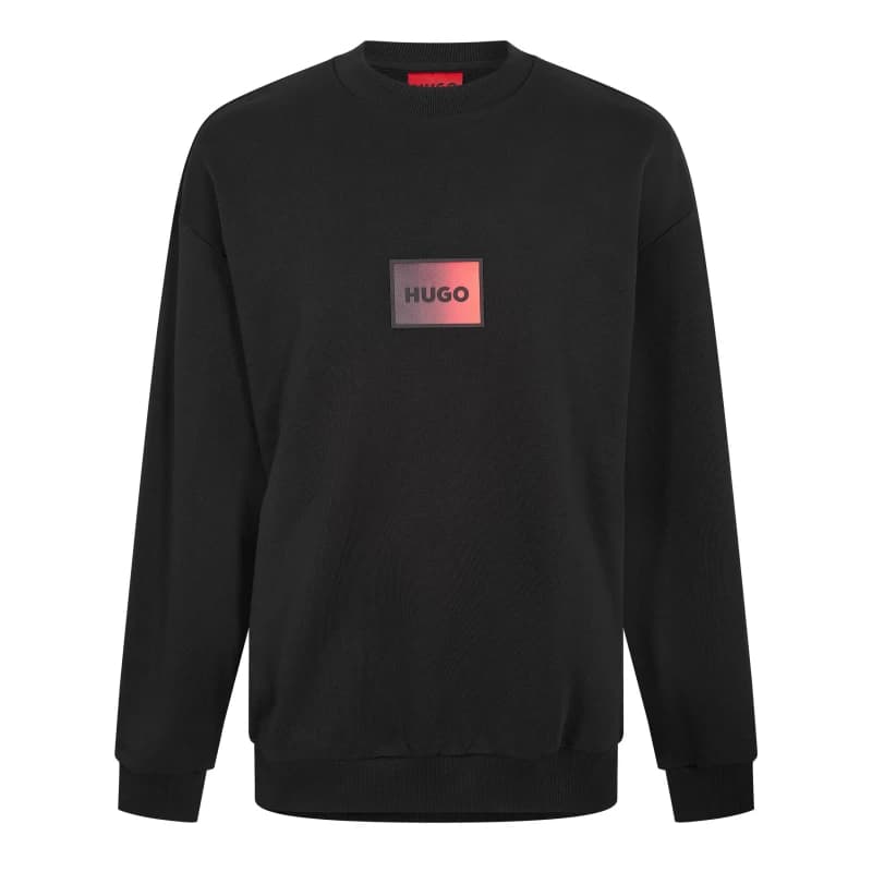 Image of HUGO Danotop Boxed Logo Sweatshirt Black S