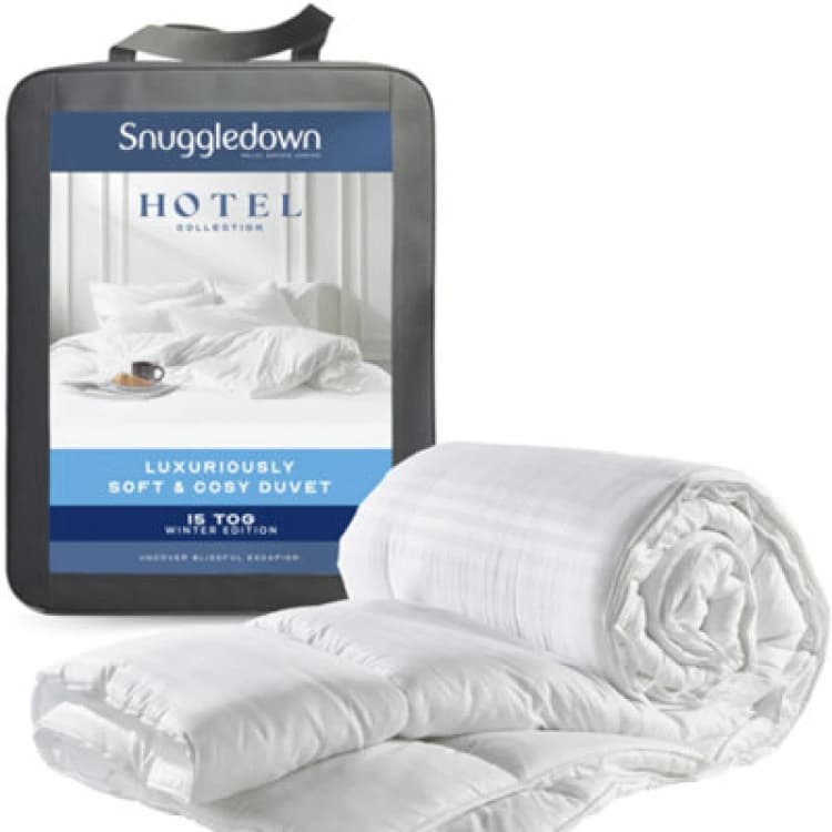 Image of Snuggledown Snuggledown Hotel Quality Soft & Cosy 15 Tog Winter Duvet in White Size: Single White Single Unisex 5037045028497