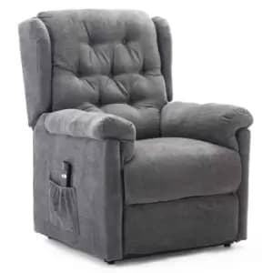 Image of Barnsley Fabric Rise Recliner - Charcoal