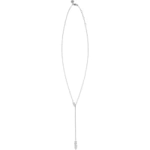 Image of Ladies Sara Miller The Silver Leaf Drop Necklace