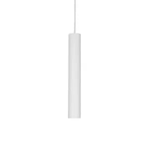 Image of Look 1 Light Slim Ceiling Pendant White, GU10