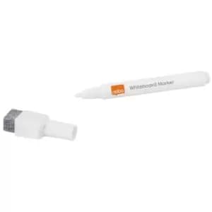 Image of Nobo Whiteboard Pen White Fine Bullet Tip 6 Pack