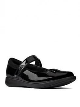 Image of Clarks Girls Etch Bright Mary Jane School Shoe
