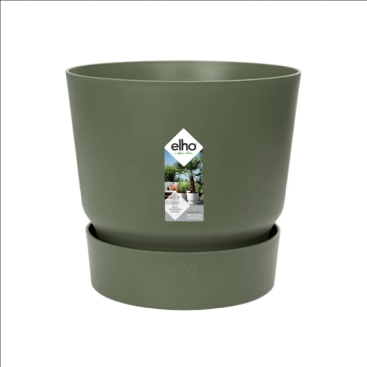Image of Elho Greenville Round 25cm - Leaf Green 0462262436000