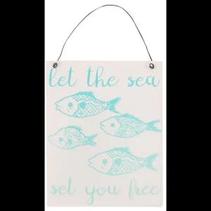 Image of Let the Sea White Metal Sign