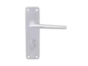 Image of Eclipse 39915 SAA 2000 Series Lever Bathroom/Privacy Set Fire Rated Satin Aluminium