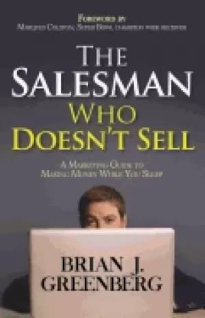 Image of salesman who doesnt sell a marketing guide for making money while you sleep