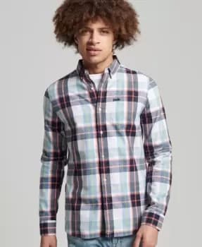 Image of Superdry Mens Vintage London Portland Check Shirt White / Portland Check White - Size: S