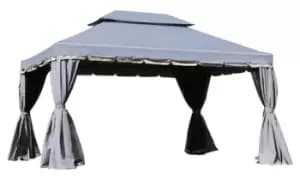 Image of Outsunny Aluminium Garden Gazebo 4m x 3m