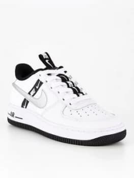 Image of Nike Air Force 1 Lv8 Trainer - White/Black, Size 5