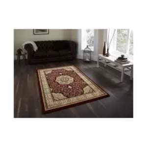 Image of Heritage 4400 Red 150cm x 150cm Circle - Beige and Red